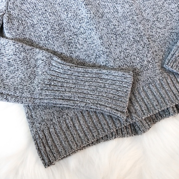 Crewneck Lace Up Back Knit Sweatshirt Sweater - Picture 3 of 3